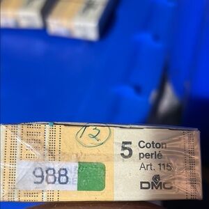 DMC Coton Perlé Thread 5 in Green